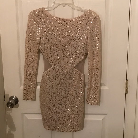 Arden B Dresses & Skirts - Formal off the shoulder sequence dress