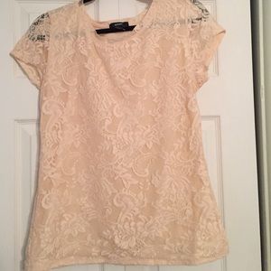 Alfani lace tee