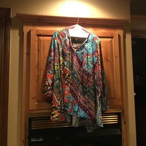 Colorful Ivy Jane Silky Tunic