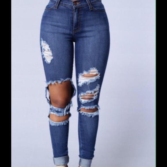 Fashion Nova Denim - Fashion Nova Beach Bum Jeans