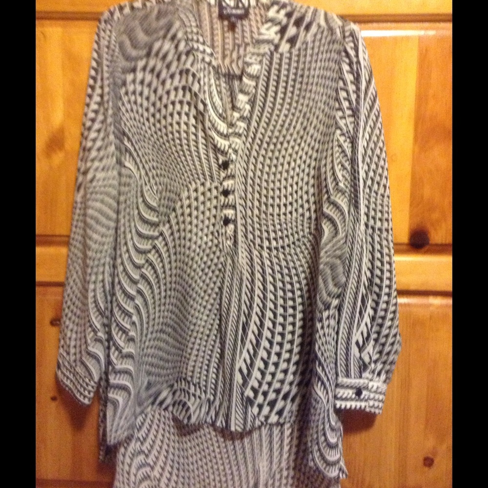 High low blouse tunic top