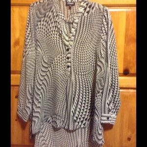 High low blouse tunic top