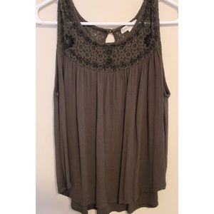 Green/Gray Designer Top