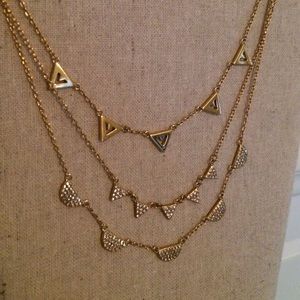 Stella&Dot Pave Chevron Necklace