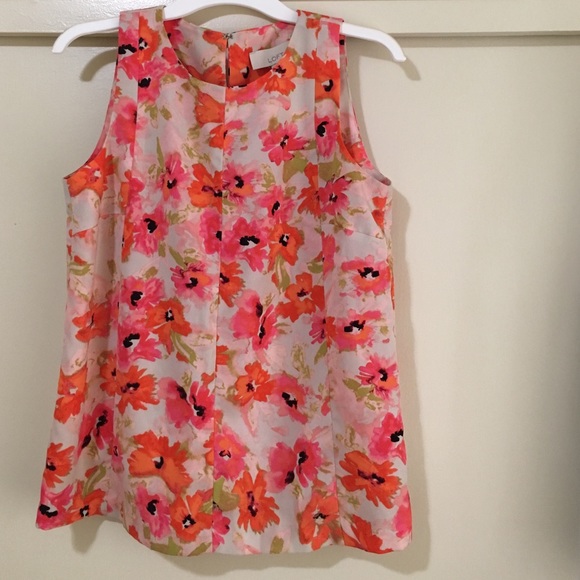 Ann Taylor Loft Floral Shell