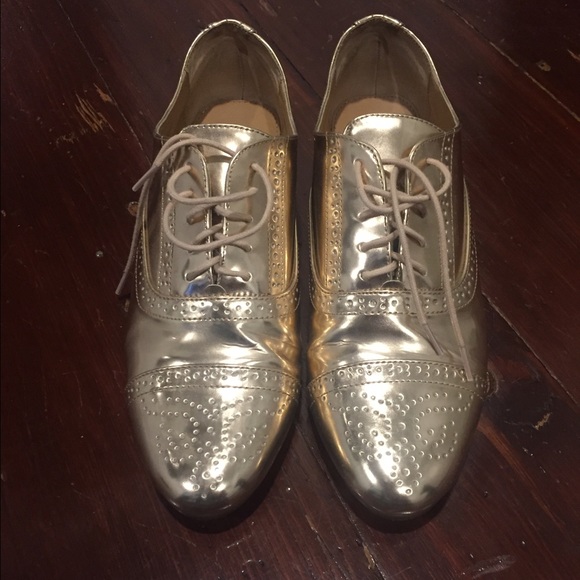 JCrew Rosegold Oxfords Mint Condition