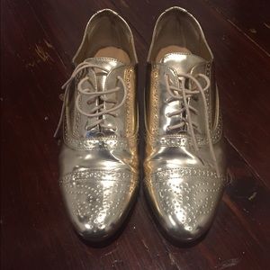 JCrew Rosegold Oxfords Mint Condition