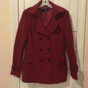 Maroon Peacoat