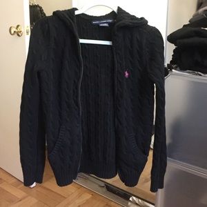 Ralph Lauren hooded zip-up sweater