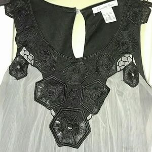 Sleeveless Gray & Black Shirt