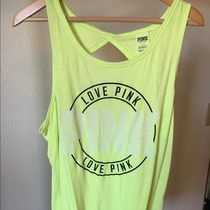 PINK cut out tank top