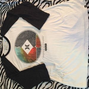 Men's Hurley 3/4 Sleeve Graphic Tee