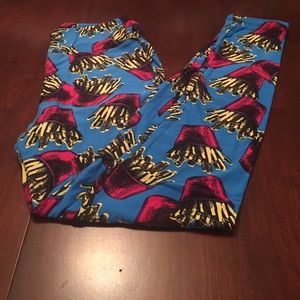 BNWT LuLaRoe OS leggings - French fries!