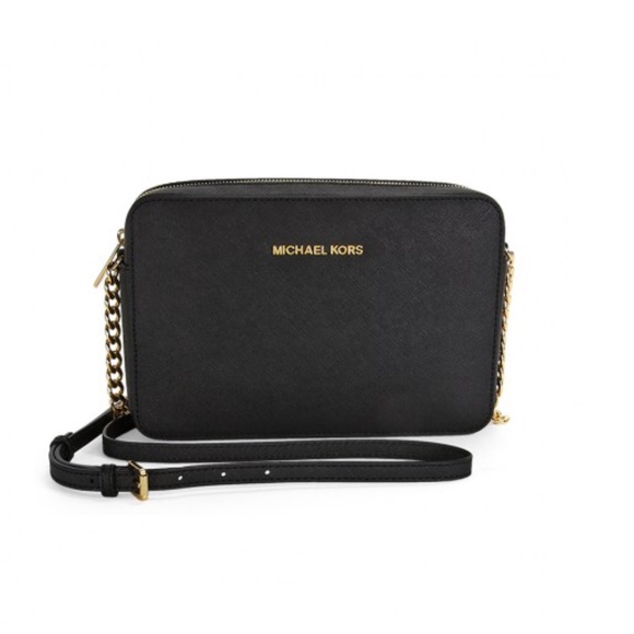 MICHAEL KORS LARGE SAFFIANO CROSSBODY LEATHER BAG