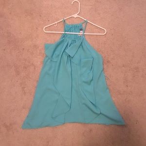 Teal Jennifer Lopez blouse