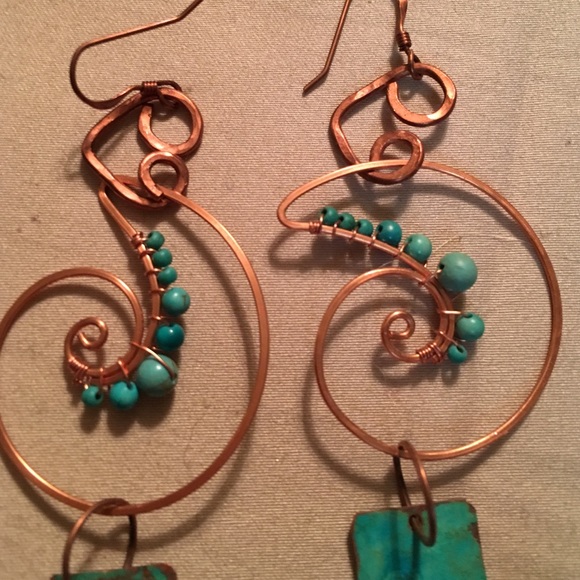 Handmade Copper Turquoise - Picture 2 of 4