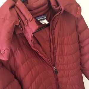 Patagonia down feather coat parka SZ L