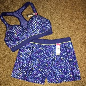 matching sports bra and shorts bundle