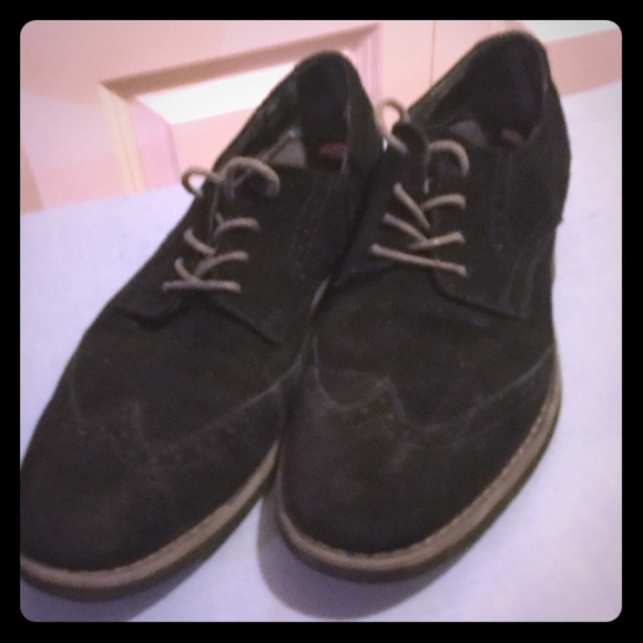 Faxon 2 black sued shoes