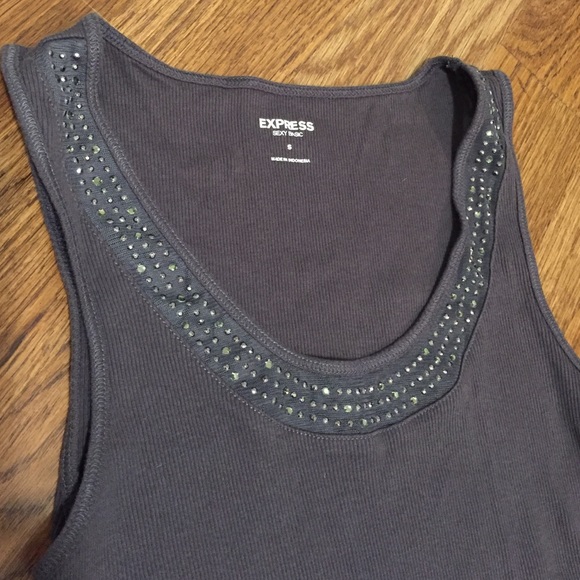 Express ribbed tank top
