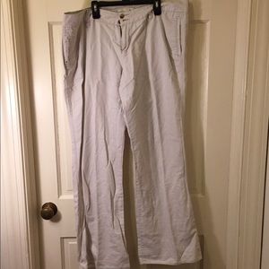 Khaki Old Navy Linen Pants