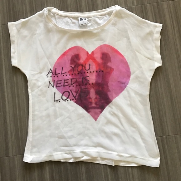 Sheer white t-shirt