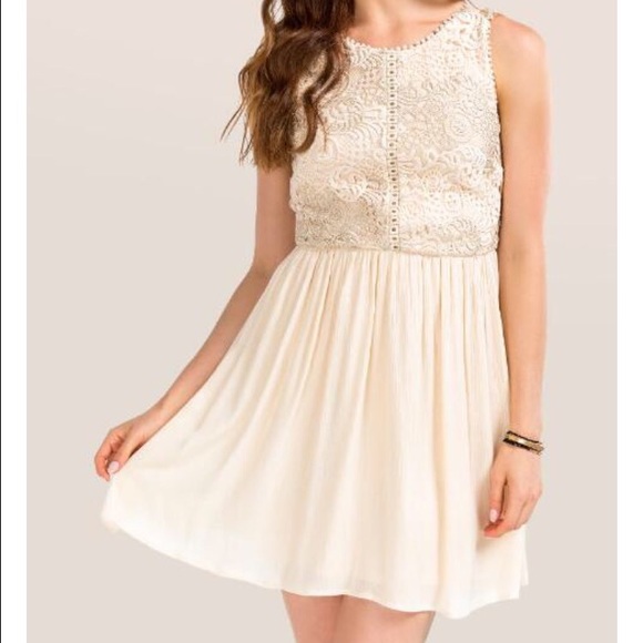 Semi-formal off white dress