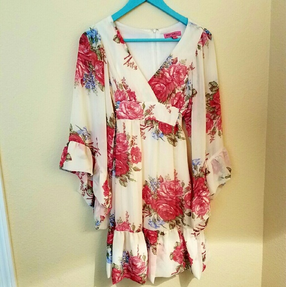 Betsey Johnson flowy floral dress