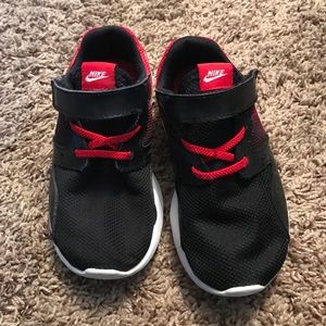 Black to Red Gradient Nike Shoes