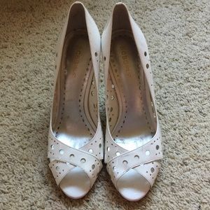 BCBGirls white heels