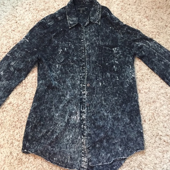 acid wash button up flannel⚡️