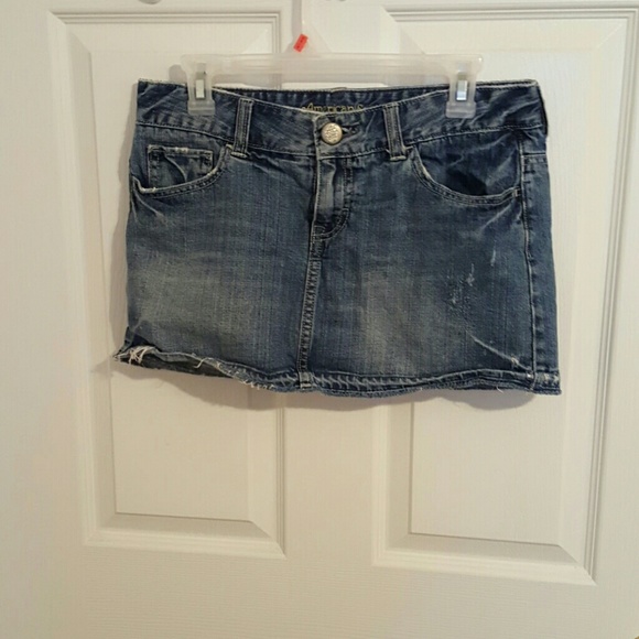 American Eagle denim mini skirt