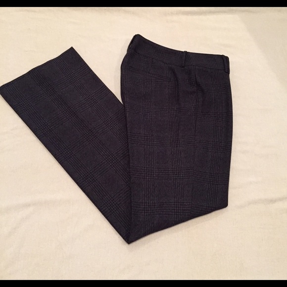Gray and black pants