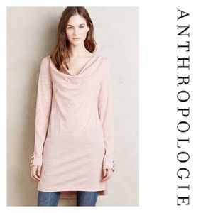 Pure + Good Rose Pink Jersey Cowled Neck Tunic NWT