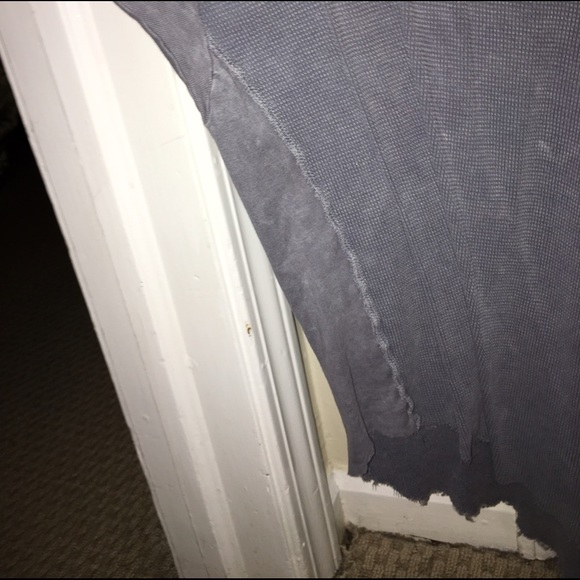 Free People grey waffle print sweater - Picture 2 of 3