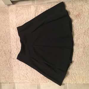 Black mini high waist skirt