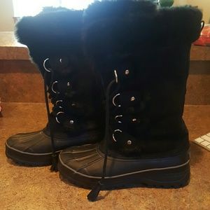 Khombu Black Winter Boots