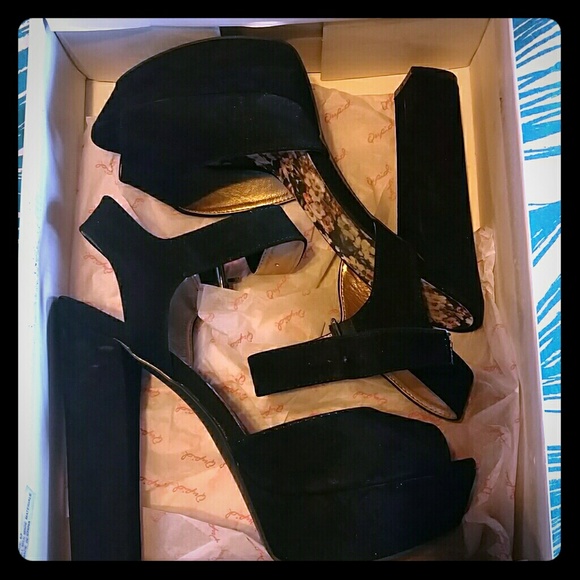 Black Suede Heels