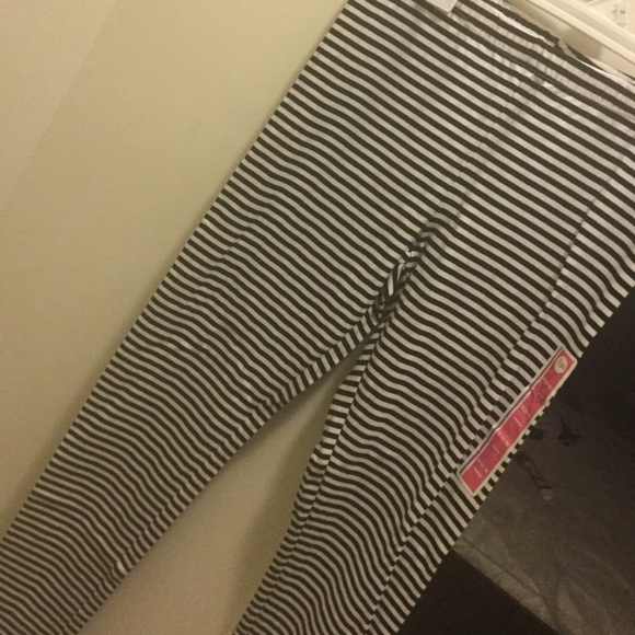 Circo Black and White Striped Pant