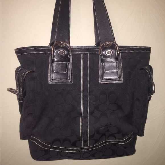 Black Coach Tote Bag