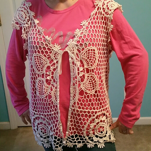 Boho crochet vest