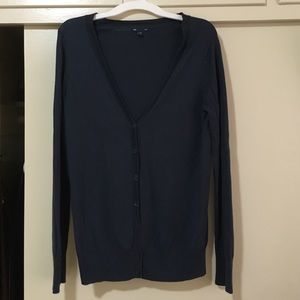 Gap navy boyfriend-style cardigan