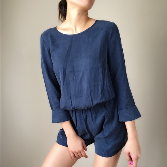 LAST 1 - Suede Pocketed Romper - Picture 4 of 4