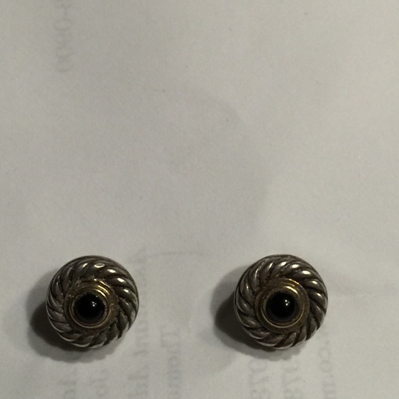 David Yurman black onyx earrings