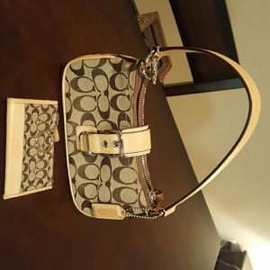 Coach bag and coin purse
