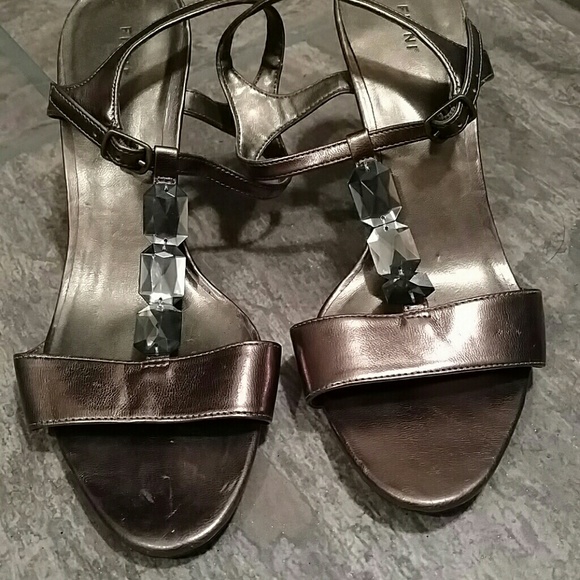 Bronze heels/sandals