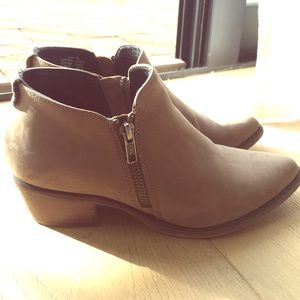 Tan ankle booties