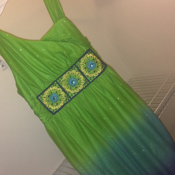 Ombré Sequin Hearts Dress