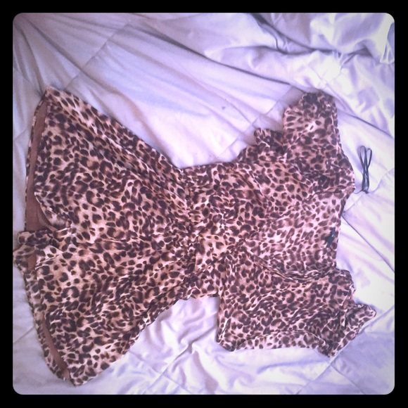 Forever 21 cheetah print romper