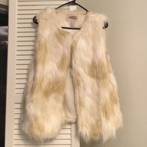 Faux fur vest